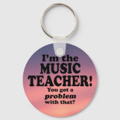 Ein Problem damit got, Musiklehrer Schlüsselanhänger (Rückseite)