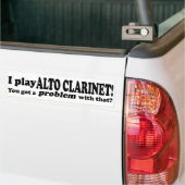 Ein Problem mit dieser Alto-Klarinette got Autoaufkleber (Auf Lkw)