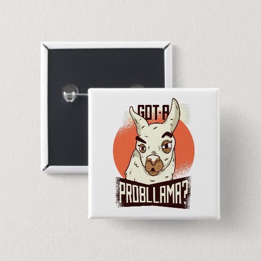 Ein Probllama got? Button (Vorne & Hinten)