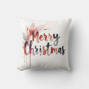 Ein Produkt mit einem Design von "Frohe Weihnachte Kissen