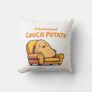 Ein professioneller Couchkartoffel-Witziger süßer Kissen