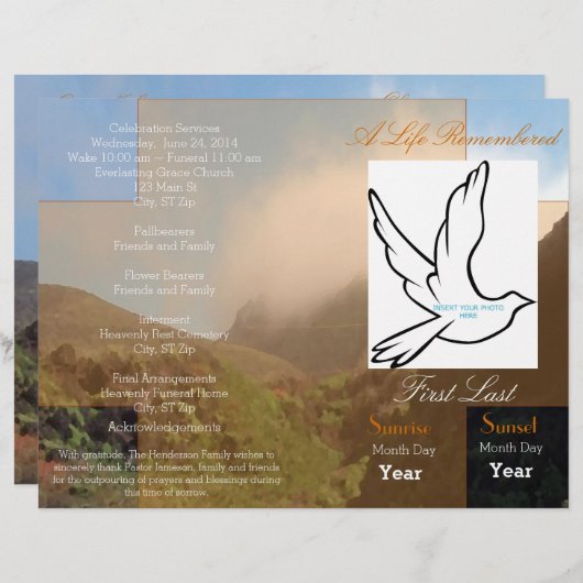 Ein Programm zur Beerdigung eines Lebens - Single (Vorne/Hinten)