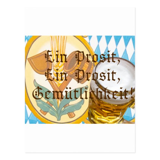 Ein Prosit Postkarte Zazzle.de