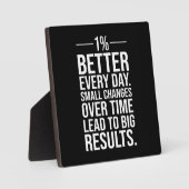 Ein Prozent besser jeden Tag, Erfolg Motivierend Fotoplatte (Vorderseite)
