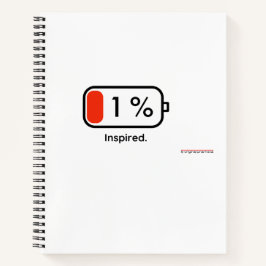 Ein Prozent Inspiriert - Notebook Notizblock