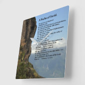 Ein Psalm der David-Wall-Uhr Quadratische Wanduhr (Winkel)