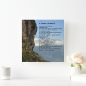 Ein Psalm der David-Wall-Uhr Quadratische Wanduhr (Zuhause)