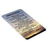 Ein Psalm für das Geben von Dankopp 100 Magnet (Rechte Seite)