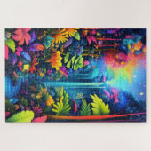 Ein psychedelischer Dschungel Puzzle (Horizontal)
