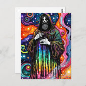 Ein psychedelischer Priester Postkarte (Vorne/Hinten)