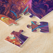 Ein psychedelischer roter Fuchs Puzzle (Seite)