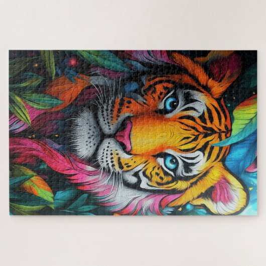 Ein psychedelischer Tiger Puzzle (Horizontal)