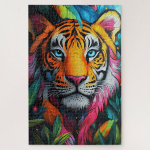 Ein psychedelischer Tiger Puzzle