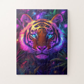 Ein psychedelischer Tiger Puzzle