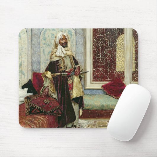 Ein Publikum (Öl auf Platte) erwarten Mousepad (Mit Mouse)