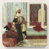 Ein Publikum (Öl auf Platte) erwarten Untersetzer (Vorderseite)