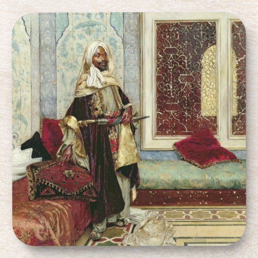 Ein Publikum (Öl auf Platte) erwarten Untersetzer (Vorderseite)