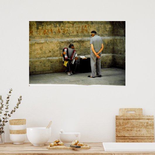 Ein Publikum, Valencia, Spanien Poster (Küche)