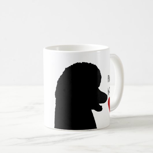 "Ein Pudel Tasse hat meines Herzens" (VorderseiteRechts)