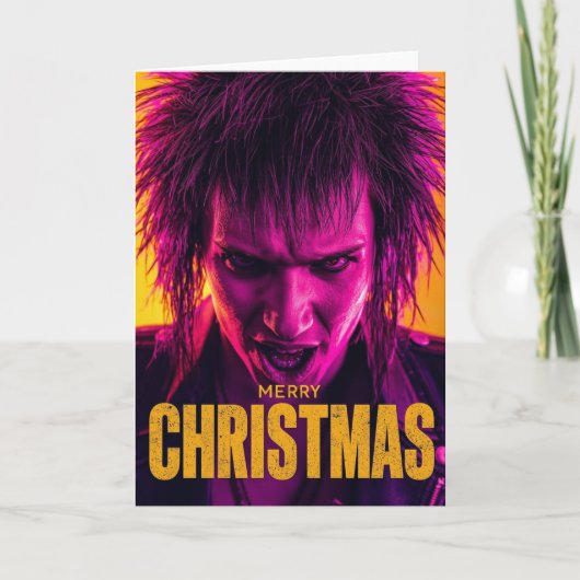 Ein Punk-Weihnachtskarte Karte (Vorderseite)
