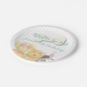 Ein Pup Dog-Party adoptiert Pappteller (Schrägansicht)