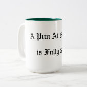 Ein Puppen bei Reife ist voll groß Zweifarbige Tasse (Vorderseite Links)