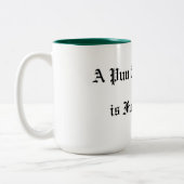 Ein Puppen bei Reife ist voll groß Zweifarbige Tasse (Links)