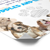 Ein Puppy Poster adoptiert (Ecke)