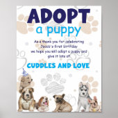 Ein Puppy Poster adoptiert (Vorne)