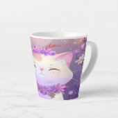 Ein purpurer Schluck Milchtasse (Rechte Ecke)