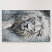 Ein Puzzle mit weißem Löwen (Horizontal)