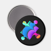 Ein Puzzle Piece Magnet (Vorderseite/Rückseite)