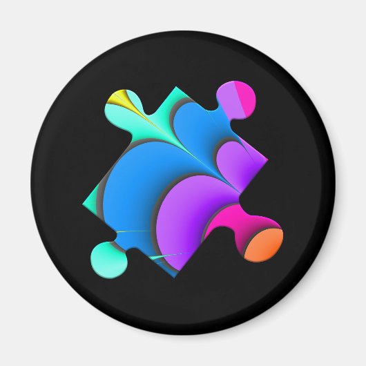 Ein Puzzle Piece Magnet (Vorne)
