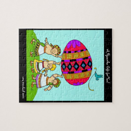 Ein Pysanka-Geschenk für Sie Ukrainische Volkskuns Puzzle (Horizontal)