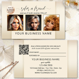 Ein QR-Foto-Portfolio für ein Friend-Logo Empfehlungskarte