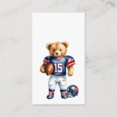 Ein Quarterback über die Art und Weise, wie Bücher Begleitkarte (Rückseite)