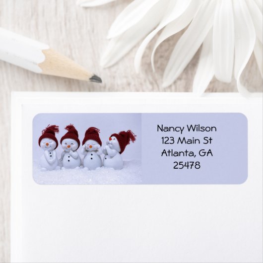 Ein Quartett der Schneemänner (Insitu)