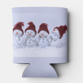 Ein Quartett der Schneemänner Dosenkühler (Rückseite)