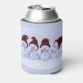 Ein Quartett der Schneemänner Dosenkühler (Kanne Rückseite)