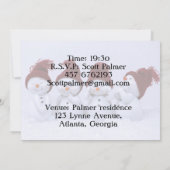 Ein Quartett der Schneemänner Einladung (Rückseite)