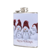 Ein Quartett der Schneemänner Flachmann (Links)