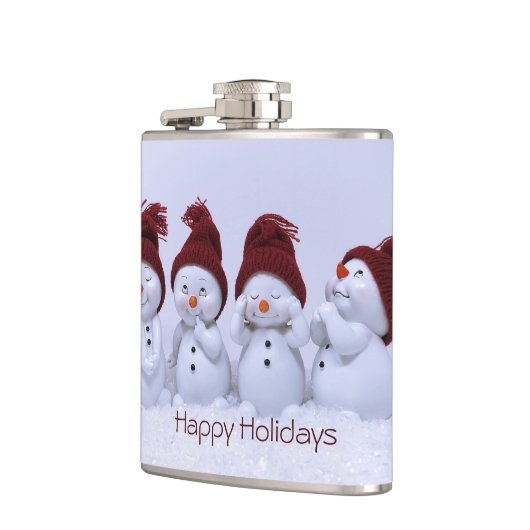 Ein Quartett der Schneemänner Flachmann (Links)