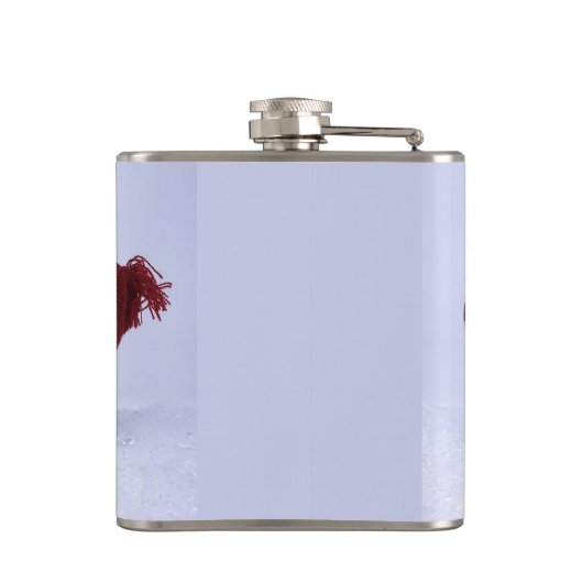 Ein Quartett der Schneemänner Flachmann (Rückseite)