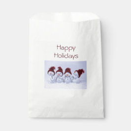 Ein Quartett der Schneemänner Geschenktütchen