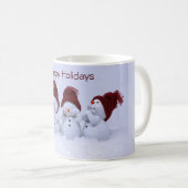 Ein Quartett der Schneemänner Kaffeetasse (VorderseiteRechts)
