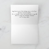 Ein Quartett der Schneemänner Karte (Innenseite)