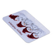 Ein Quartett der Schneemänner Magnet (Rechte Seite)