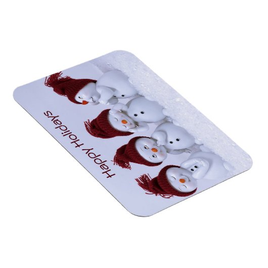 Ein Quartett der Schneemänner Magnet (Rechte Seite)