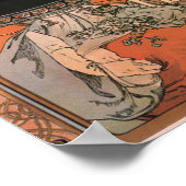 Ein quartier latin Alphonse Mucha Poster (Ecke)