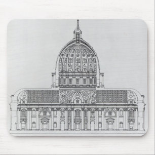 Ein Querschnitt von St Peter, Rom Mousepad